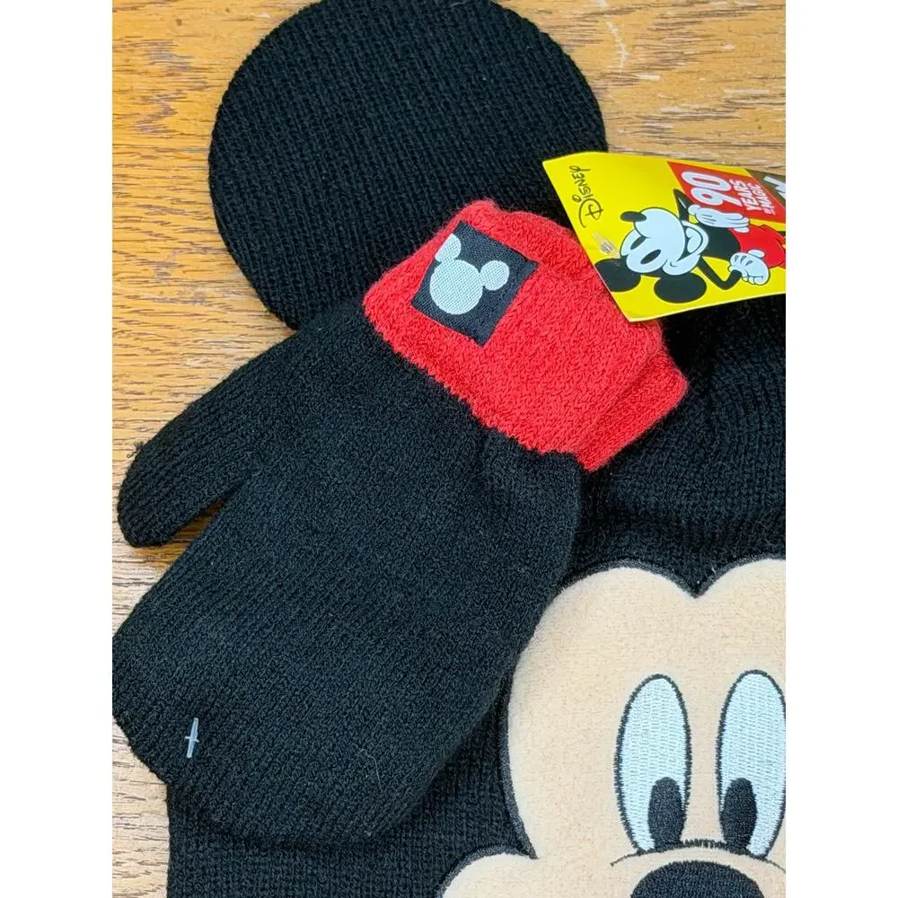 Disney 90 yrs.magic*2018 ~Felt & Embroidery Mickey Mouse Face~Toddler NWT